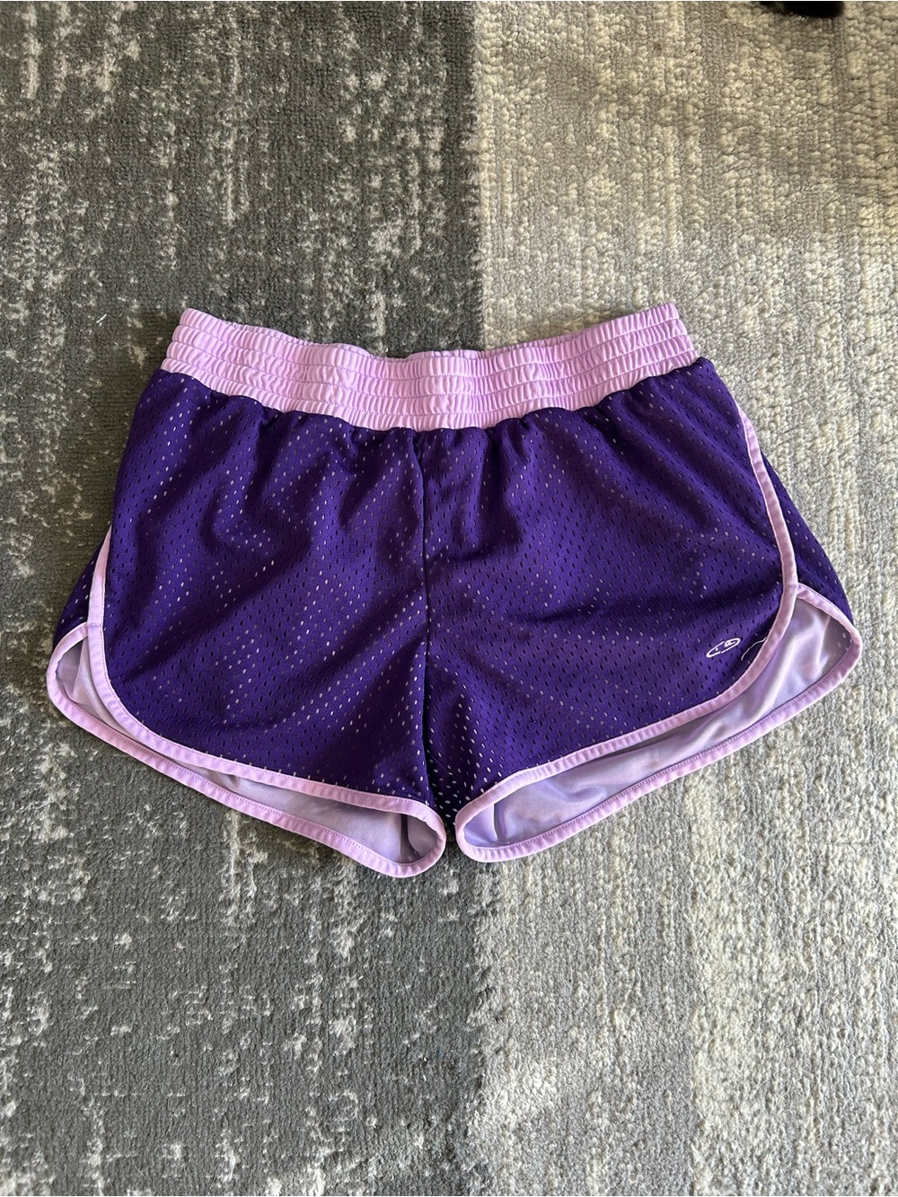 Champion Purple and Light Pink Women's Athletic Shorts